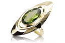 Ring Yellow Peridot 14K Yellow gold Vintage Jewlery vrc189y